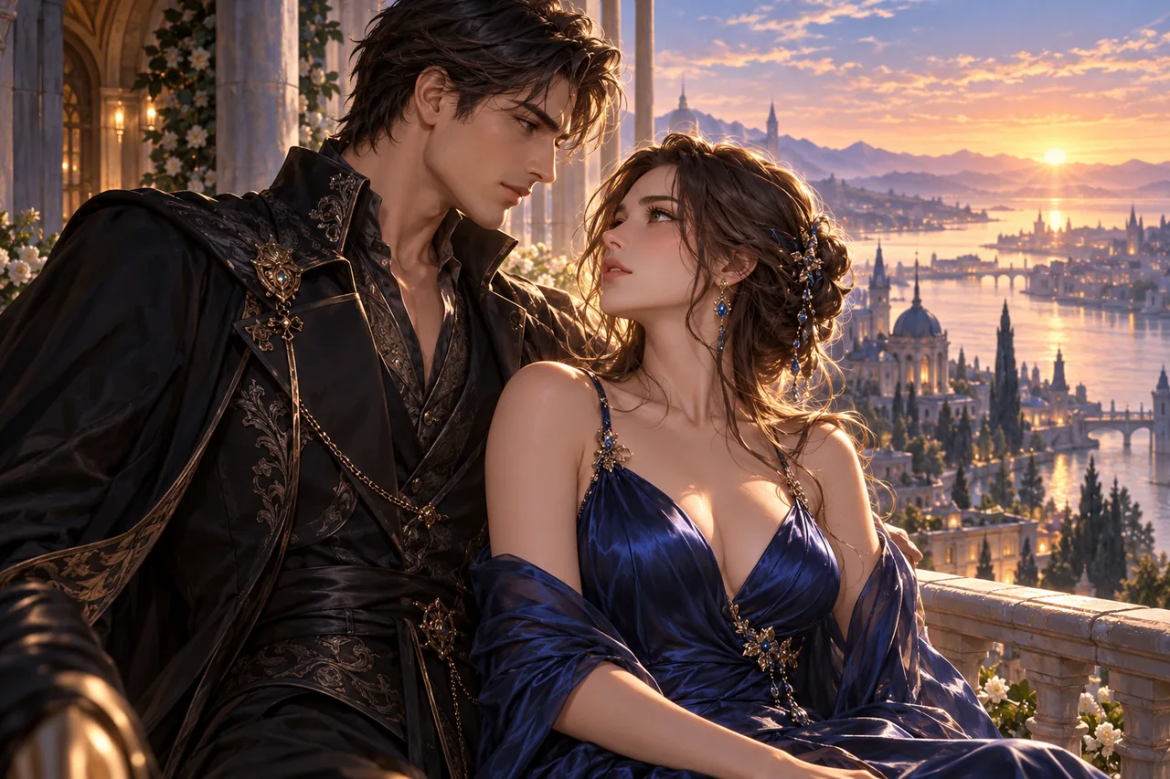 Two fictional characters at a turning point